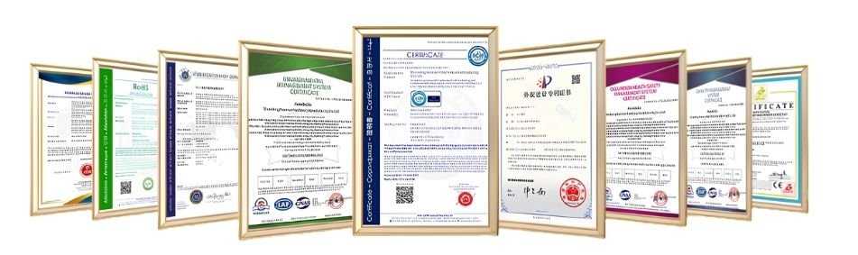 Factory certification documents for mini construction machinery, CE, ISO9001, EPA and Euro V compliance