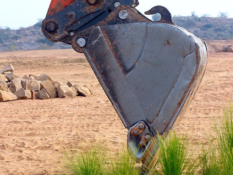 Mini Excavator Bucket Sizes and Dimensions - mini excavator attachment in use