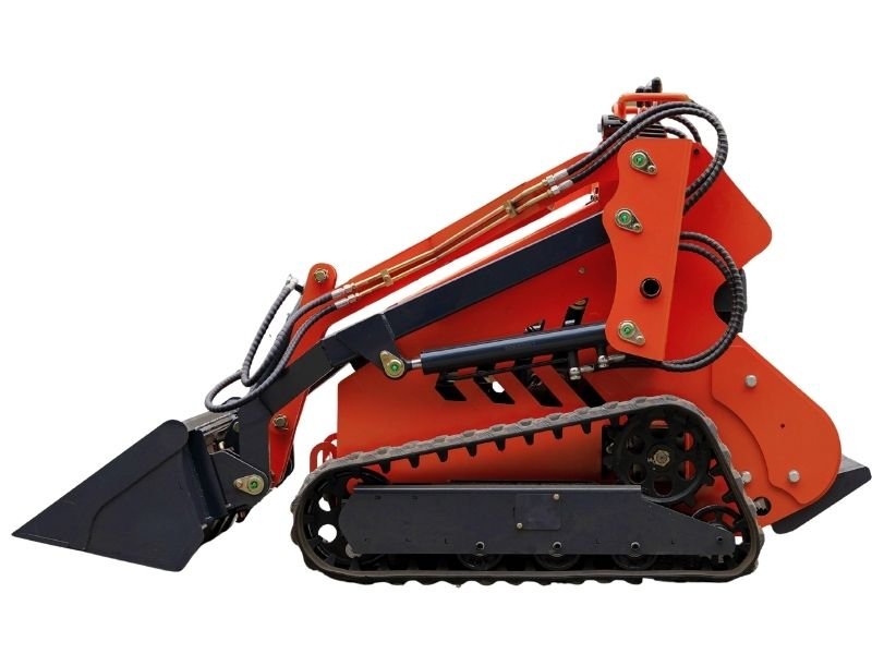 QS-380T mini skid steer loader side profile