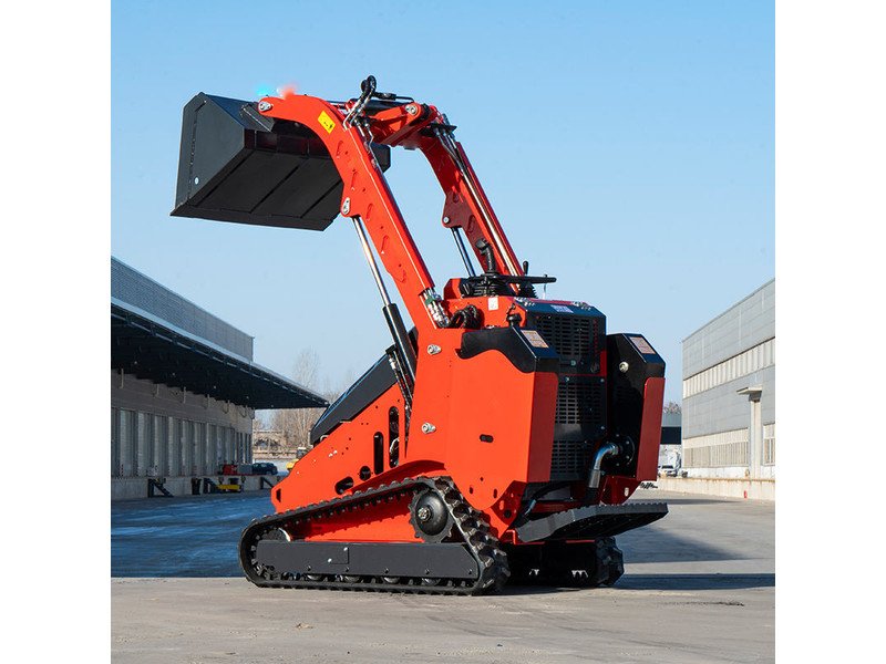 QS-525T tracked mini skid steer loader working position