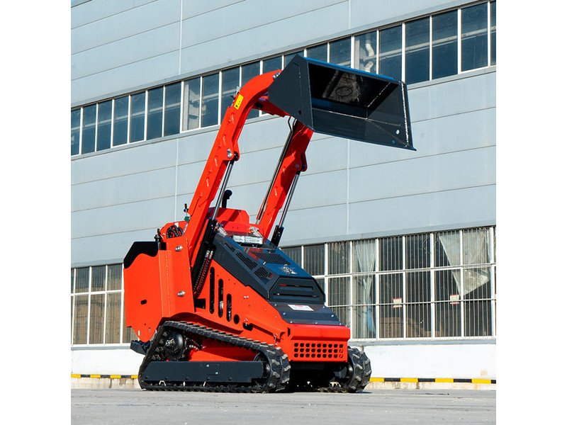 QS-525T tracked mini skid steer loader with attachment