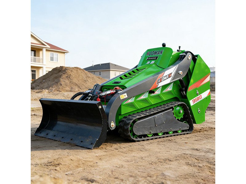 QS-X1300T tracked mini skid steer loader with bucket