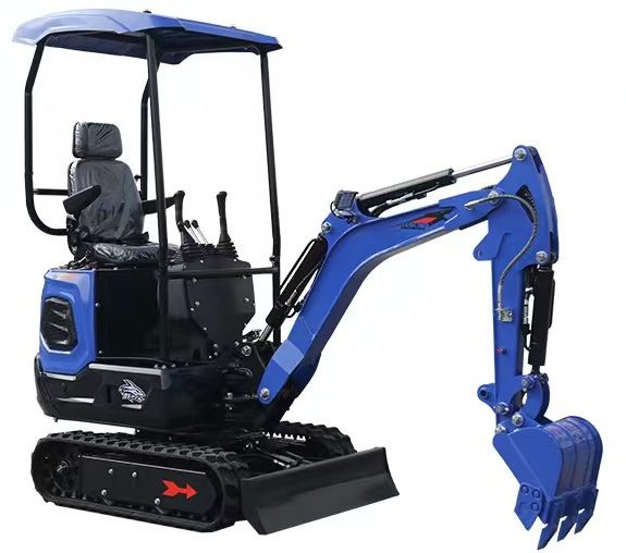 QS-12 catalog model shown with canopy and digging bucket